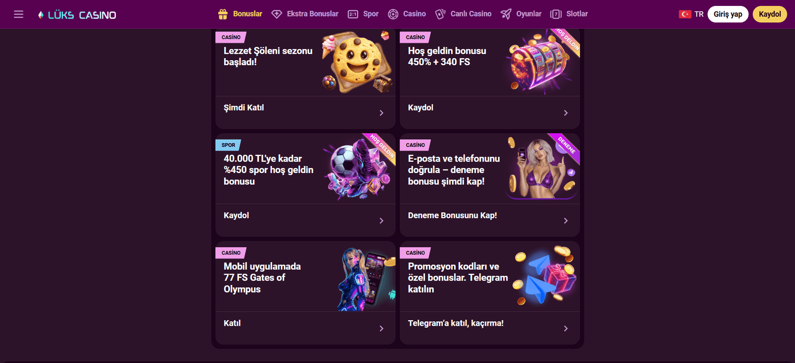 Luks Gazino Kampanyaları ve Bonus Seçenekleri
